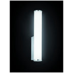Bathroom Vertical LED Opal Wall Light In Chrome Finish WB062