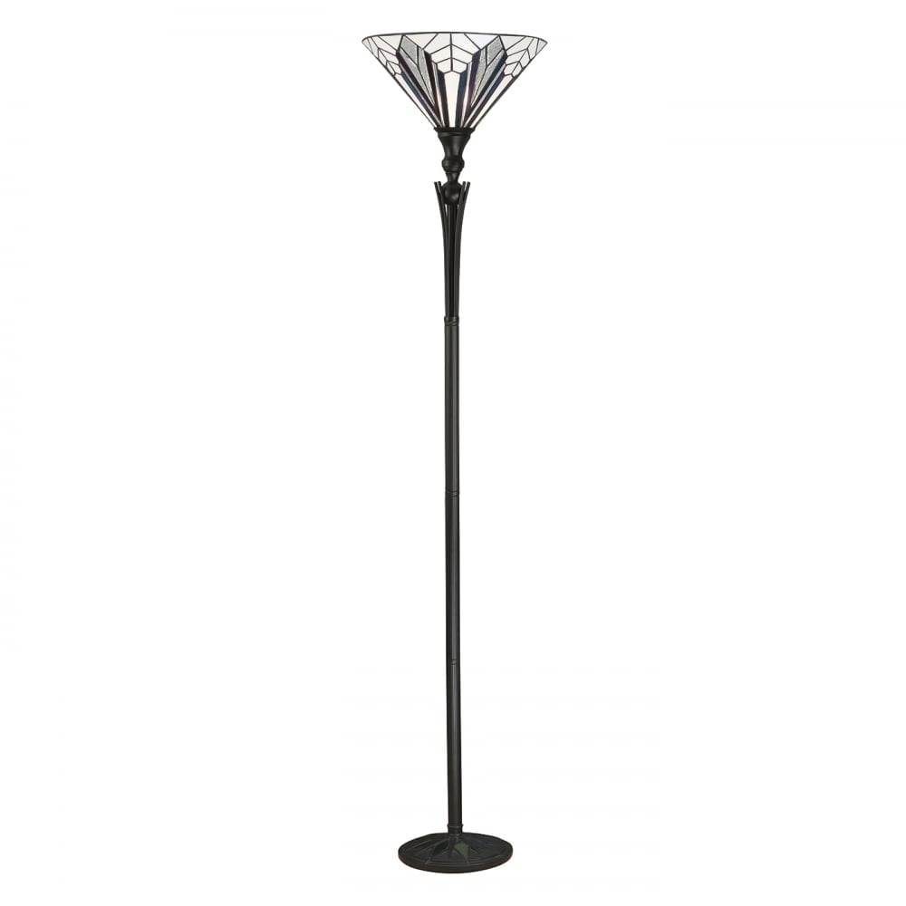 Astoria Tiffany Uplight Floor Lamp In Art Deco Style 63933