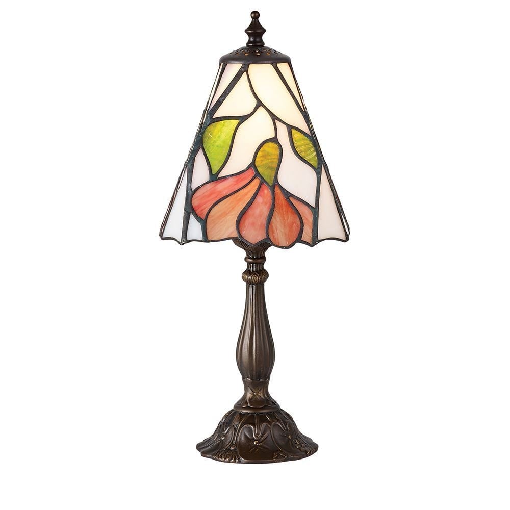 Botanica Tiffany Small Table Lamp With Floral Design 63963