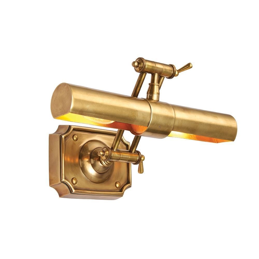 Winchester Small Picture Light In Mellow Brass Finish 69832