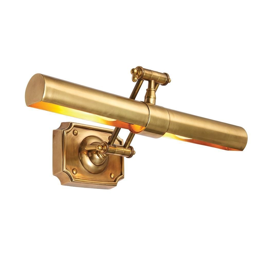 Winchester Medium Picture Light In Mellow Brass Finish 69833