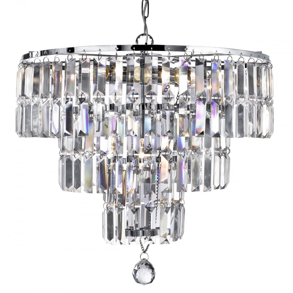 Empire 5 Light Crystal Chandelier in Chrome Finish 1375-5CC