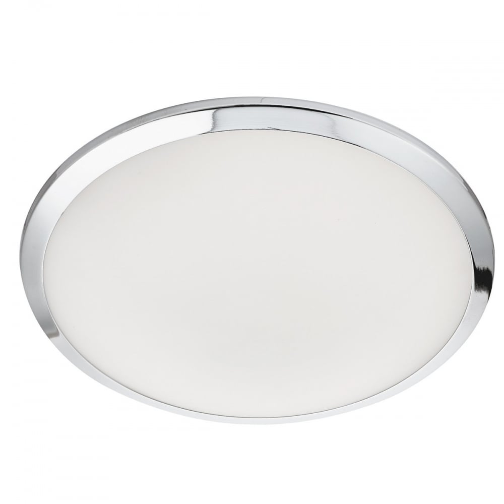 Bathroom LED Flush Ceiling Light In Chrome Finish IP44 7938-30CC
