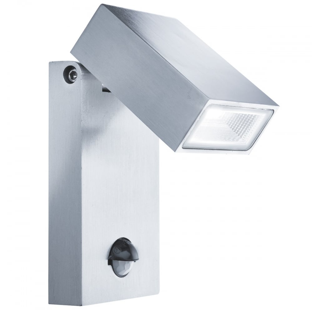 Outdoor LED Wall Light In Stainless Steel Finish With Motion Sensor IP44 7585