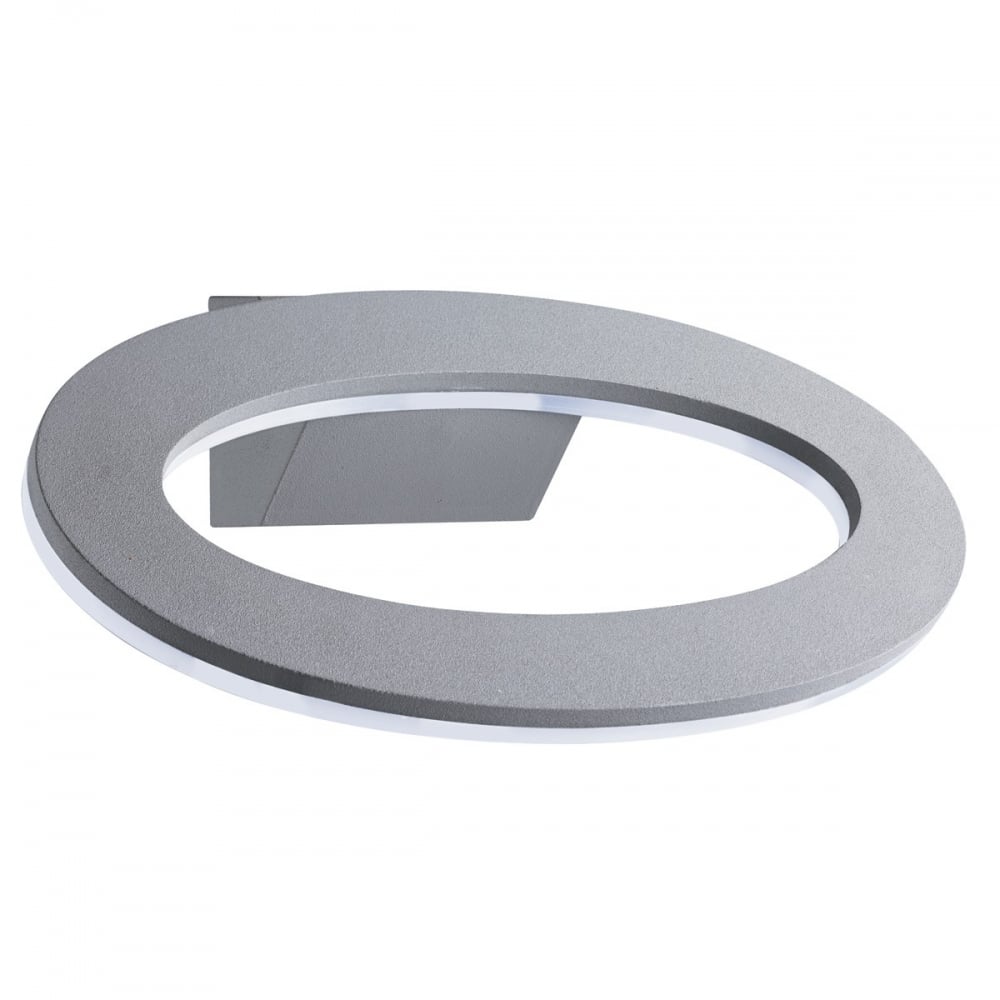 Outdoor LED Oval Wall Light In Grey Finish IP54 2558GY