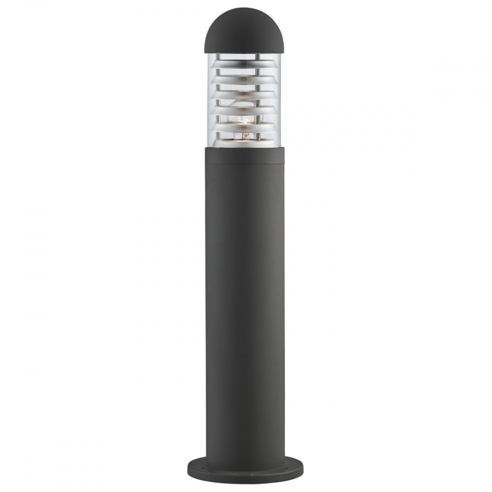 Stylish Outdoor Bollard Light In Black Finish IP44 7900-600BK