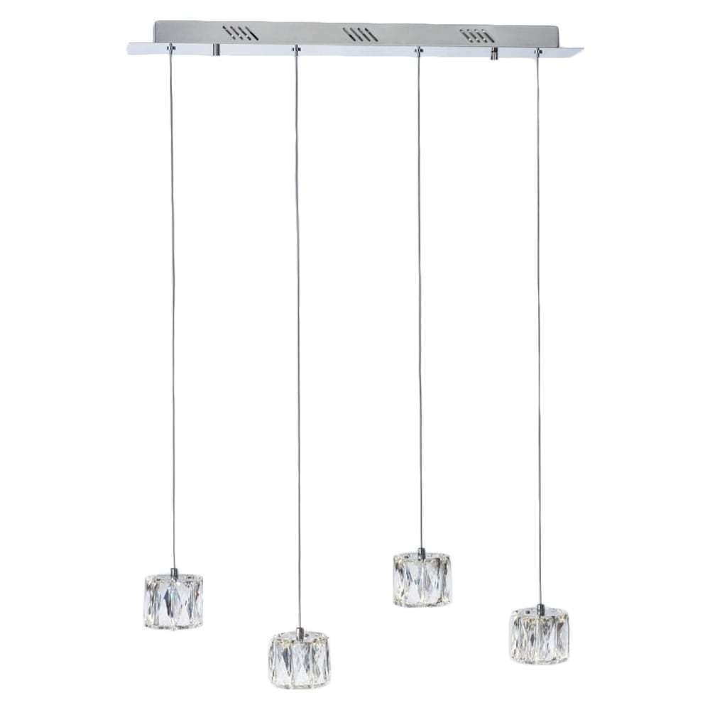 Glacier Modern 4 Light Ceiling Bar Pendant In Chrome Finish MD15030039-4A