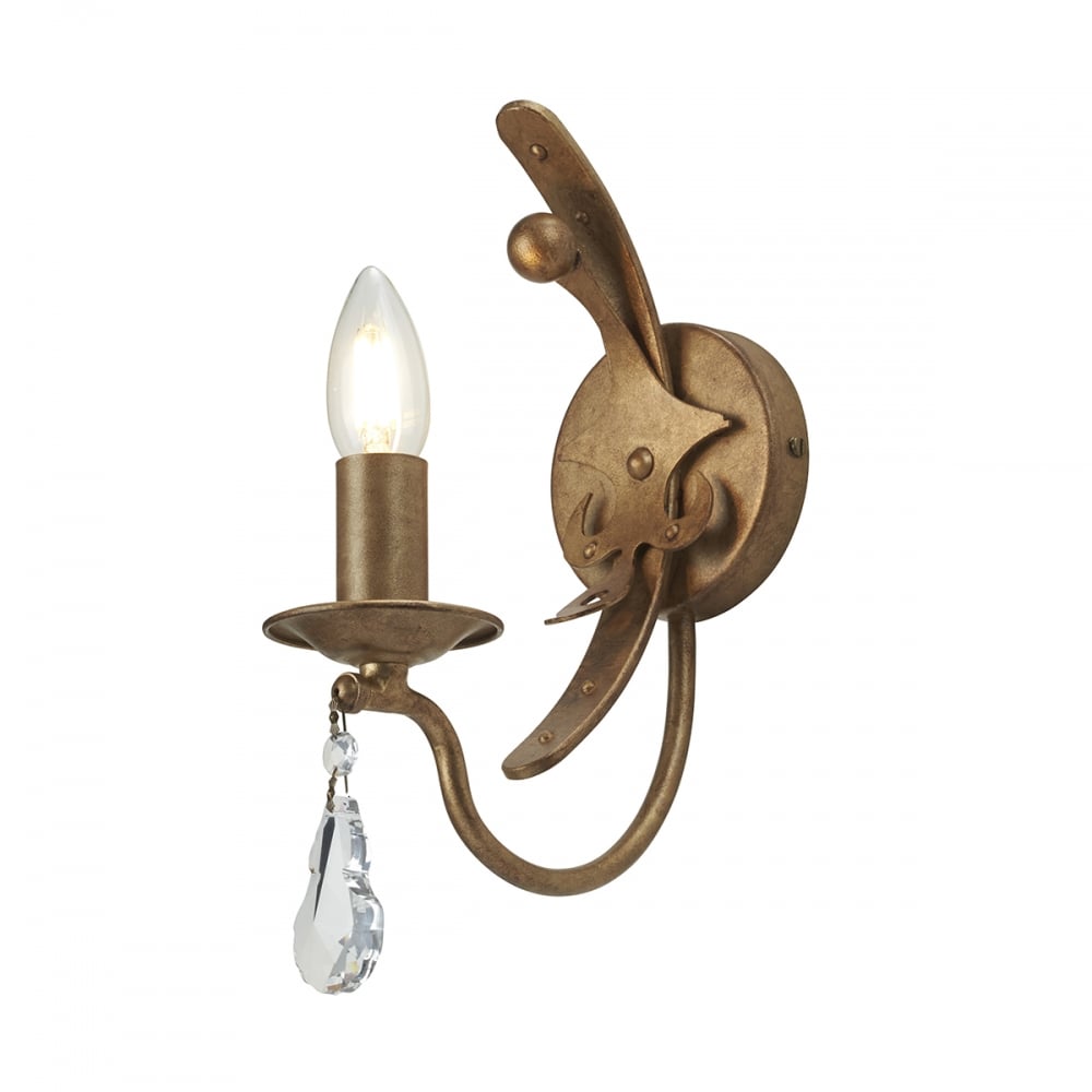 Windsor Stylish Single Light Wall Bracket In Gold Patina Finish WINDSOR1