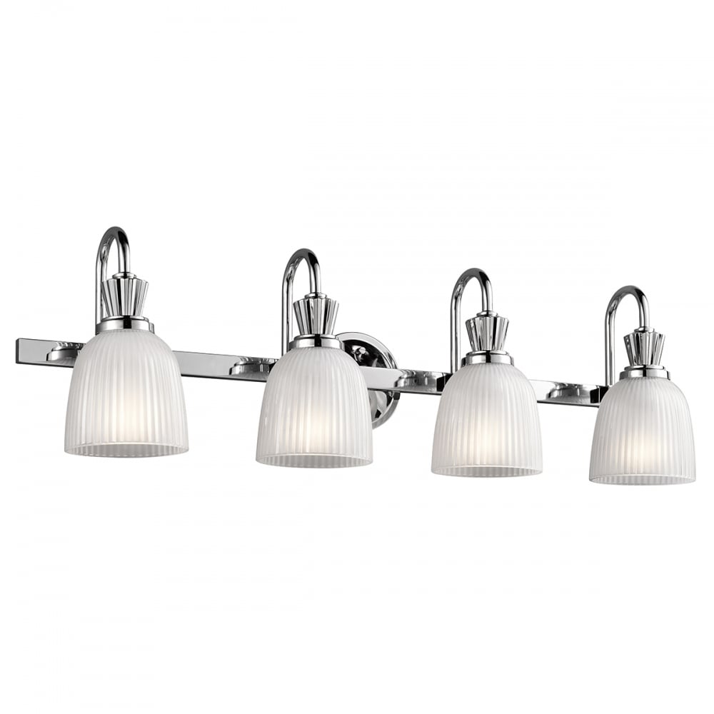Cora LED Bathroom Wall Light In Polished Chrome Finish KL/CORA4 BATH