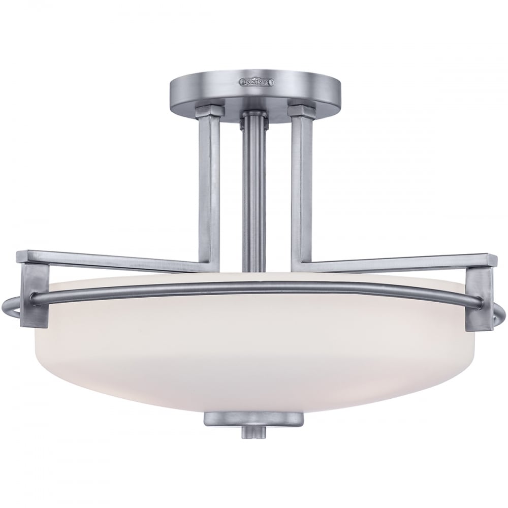Taylor Bathroom LED Semi Flush Ceiling Light In Polished Chrome IP44 QZ/TAYLOR/SFBATH