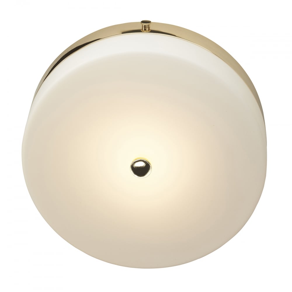 Tamar Large Bathroom Ceiling Light In Polished Gold Finish IP44 BATH/TAM/F/L PG