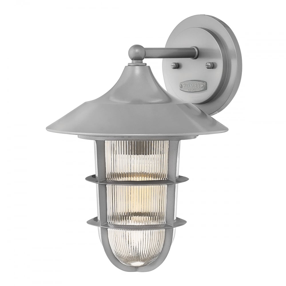 Marina Outdoor Medium Wall Lantern In Hematite Finish HK/MARINA2/M