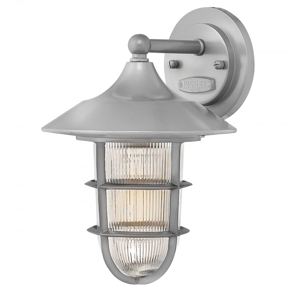 Marina Outdoor Small Wall Lantern In Hematite Finish HK/MARINA2/S