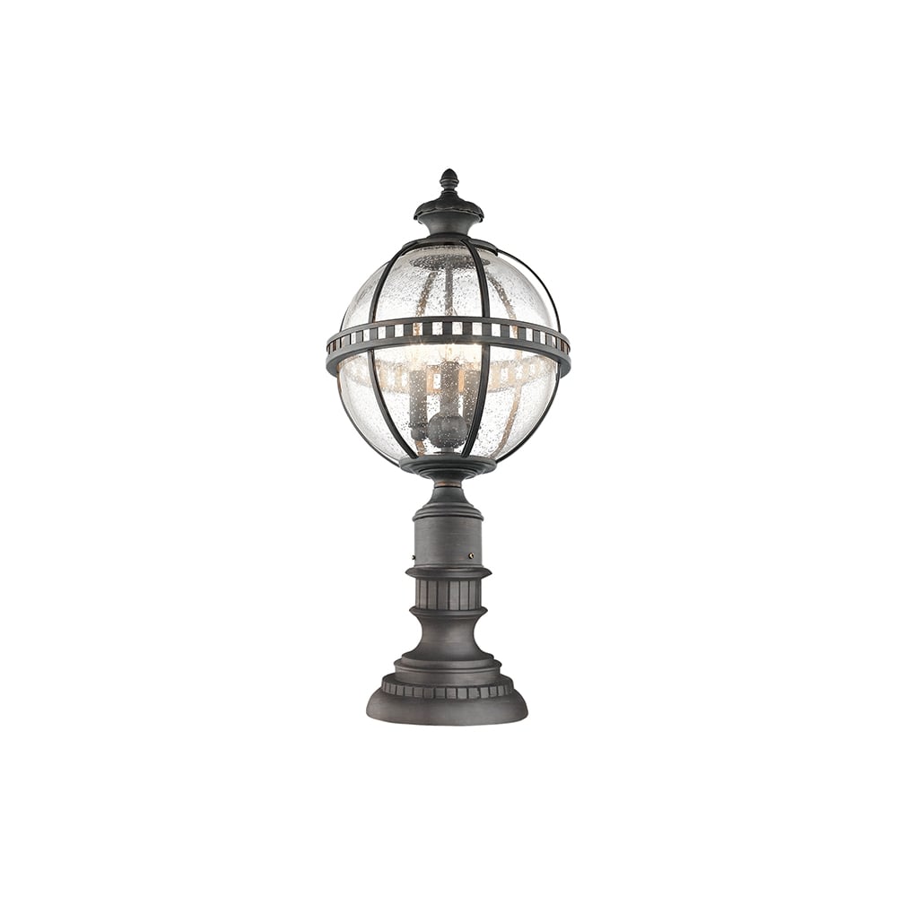 Halleron Outdoor Pedestal Lantern In Londonderry Finish KL/HALLERON/3M