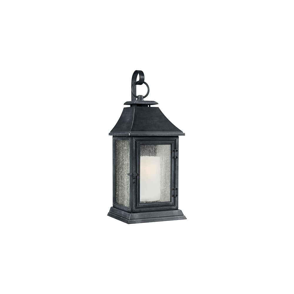 Shepherd Outdoor Extra Large Wall Lantern In  Dark Weathered Zinc FE/SHEPHERD/2XL