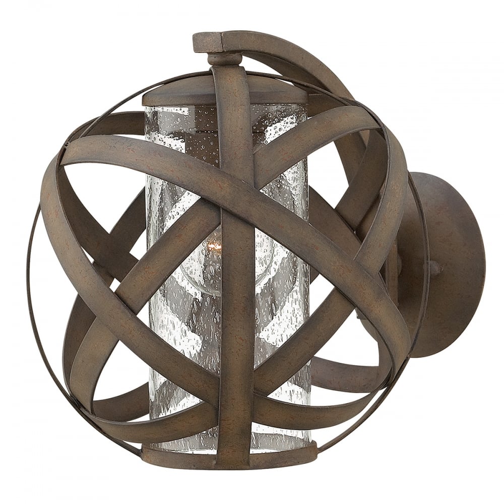 Carson Outdoor Small Wall Lantern In Vintage Iron Finish HK/CARSON1