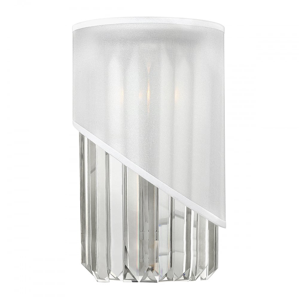 Gigi Modern Crystal Wall Light In Polished Nickel Finish HK/GIGI1