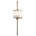 Mona Stylish LED Large Wall Light In Natural Brass Finish IP44 KL/MONA/L NBR