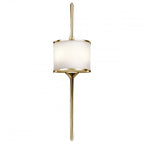 Mona Stylish LED Large Wall Light In Polished Brass Finish IP44 KL/MONA/L PB