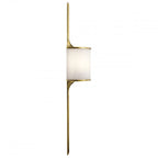 Mona Stylish LED Large Wall Light In Natural Brass Finish IP44 KL/MONA/L NBR