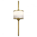 Mona Stylish LED Small Wall Light In Natural Brass Finish IP44 KL/MONA/S NBR