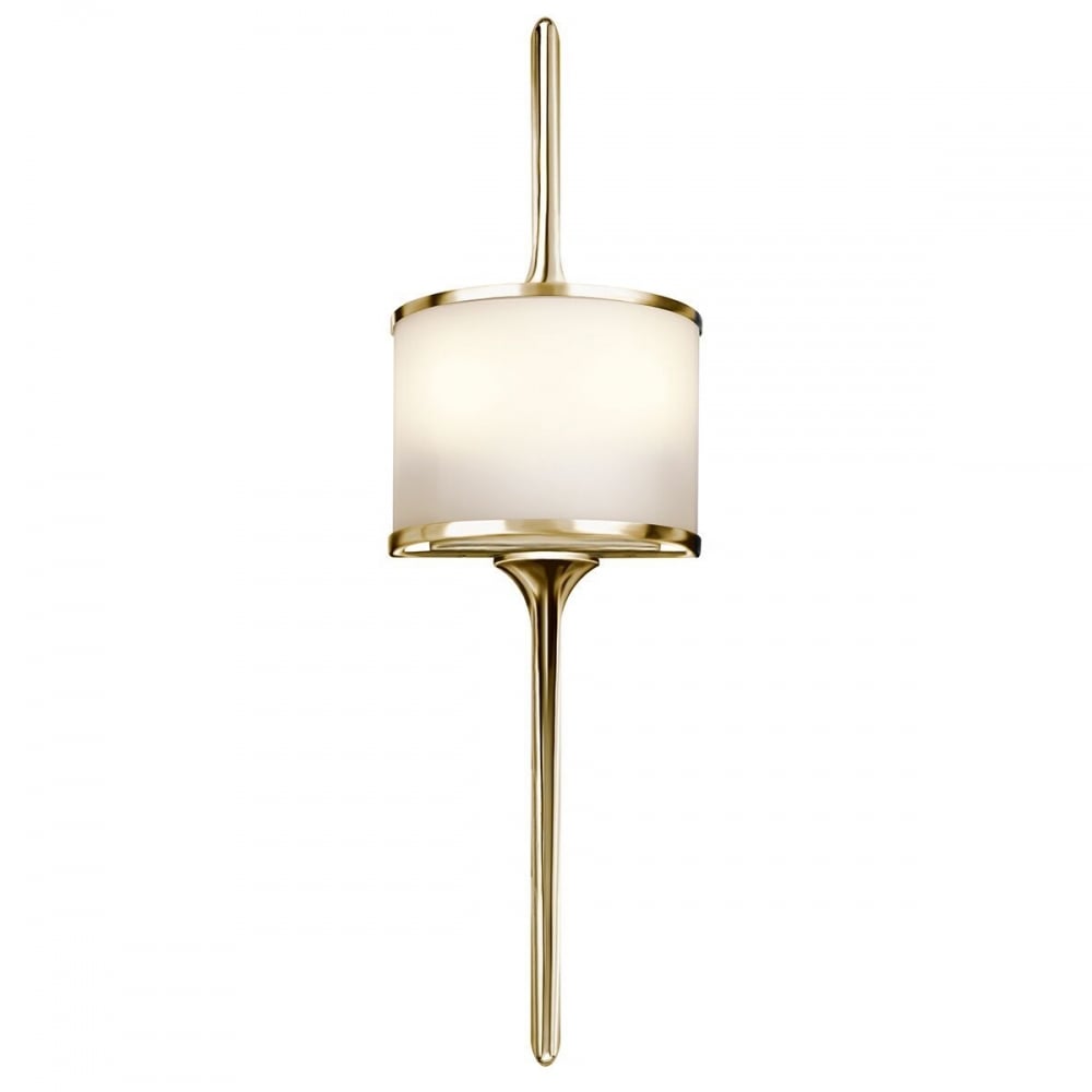 Mona Stylish LED Small Wall Light In Polished Brass Finish IP44 KL/MONA/S PB