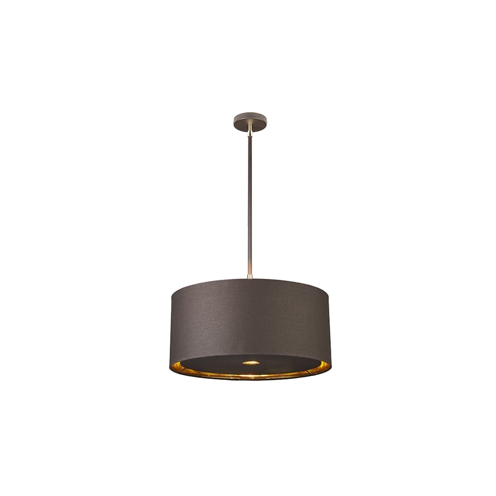 Balance Ceiling Pendant Light In Brown And Polished Brass Finish BALANCE-P-BRPB