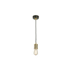 Douille Ceiling Pendant Light In Black And Polished Brass Finish DOUILLE/P BPB