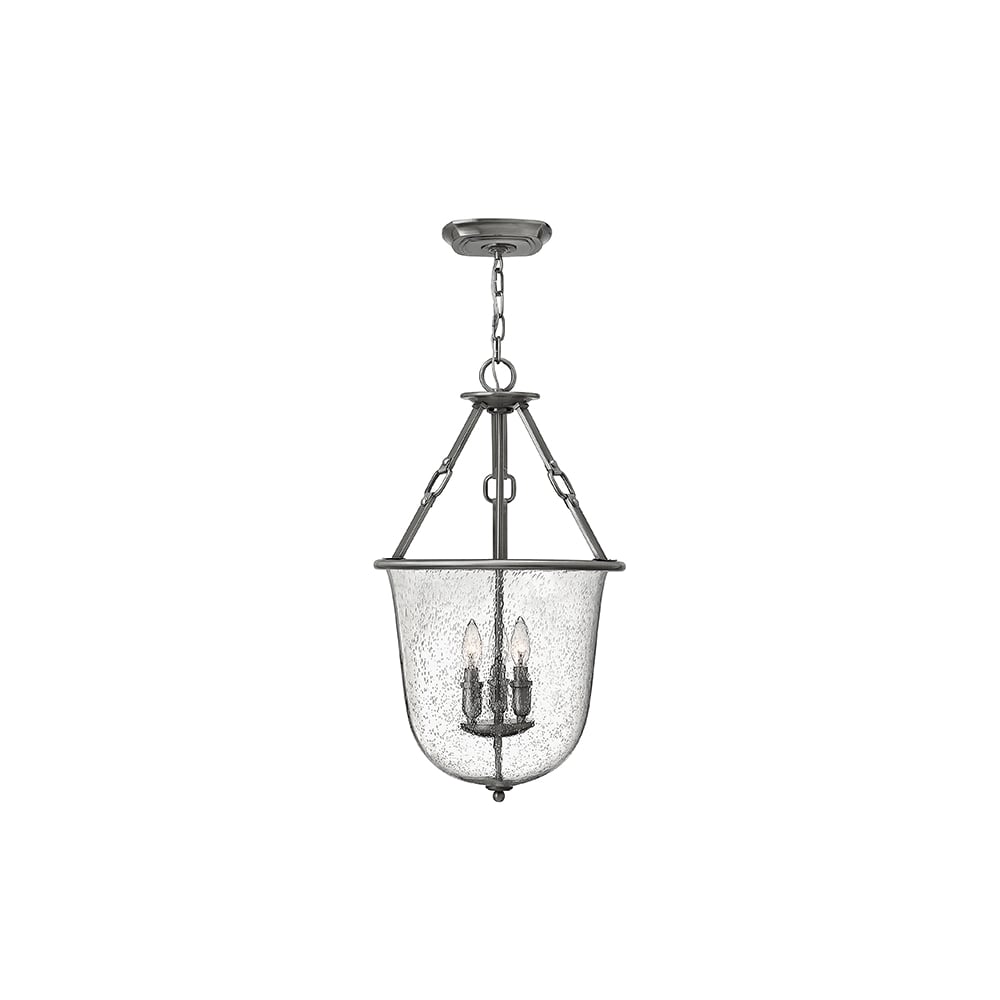 Dakota 3 Light Ceiling Pendant In Antique Nickel Finish HK/DAKOTA/P