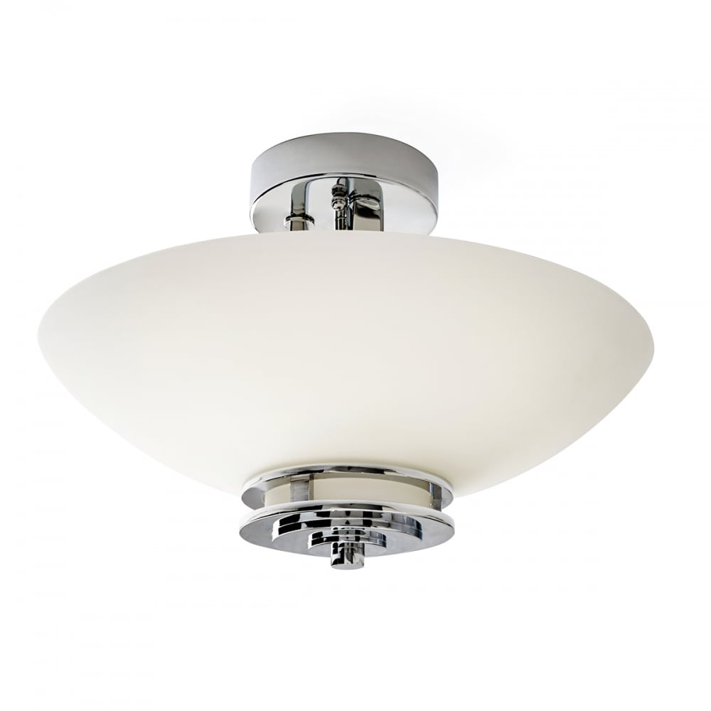 Hendrik Semi Flush Ceiling Light In Polished Chrome Finish KL/HENDRIK/SF