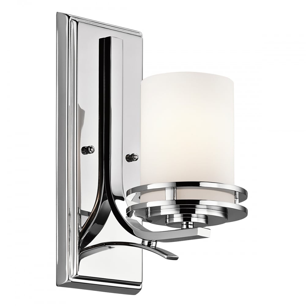 Hendrik Modern Bathroom Wall Light In Polished Chrome Finish KL/HENDRIK1 BATH