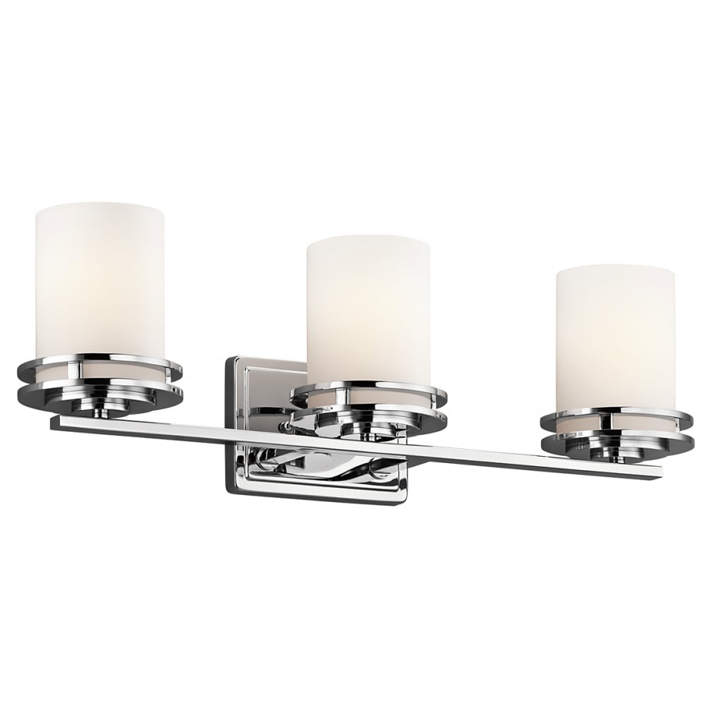 Hendrik Triple Bathroom Wall Light In Polished Chrome Finish KL/HENDRIK3 BATH