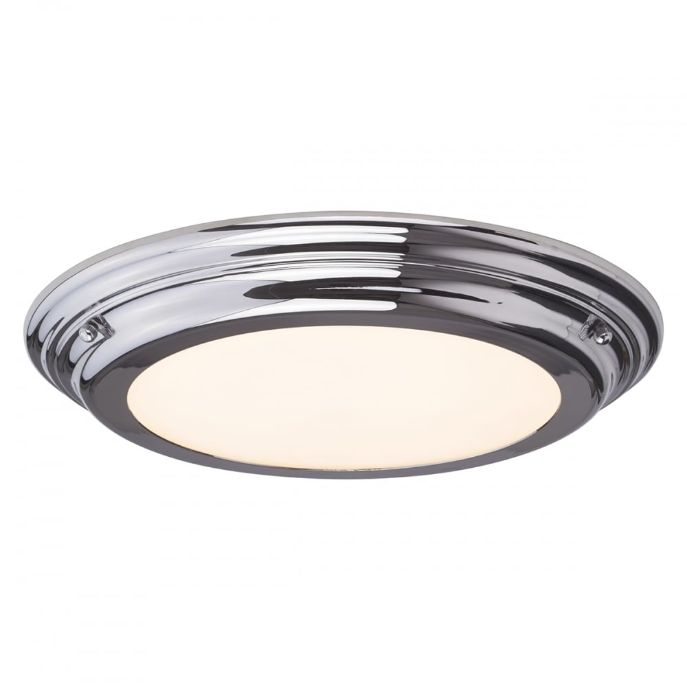 Welland Medium Bathroom Ceiling Light In Polished Chrome Finish IP54 BATH/TAM/F/M PC