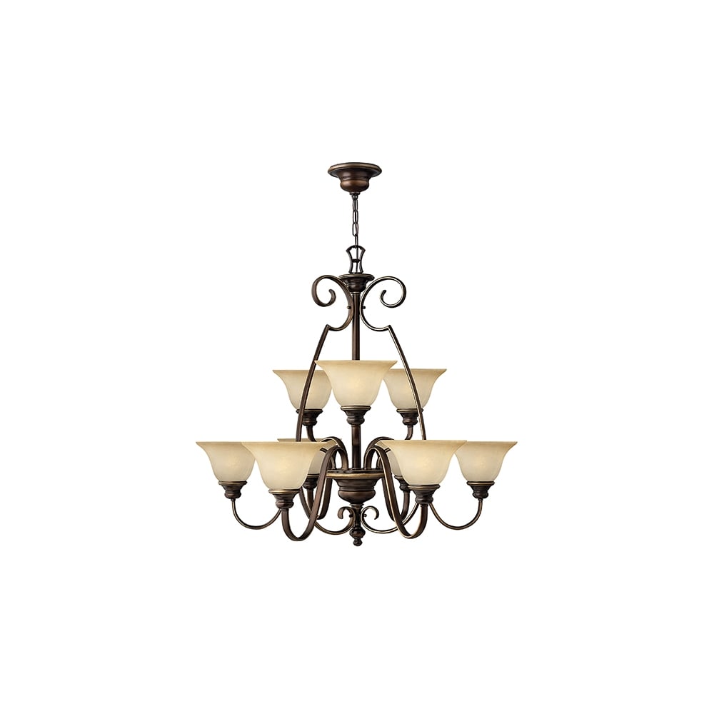 Cello Vintage 9 Light Chandelier In Antique Bronze Finish HK/CELLO9