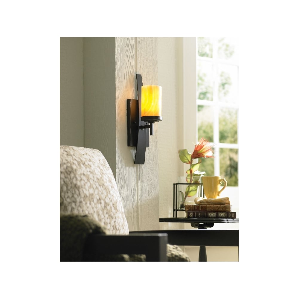 Kyle Classic Wall Scone In Imperial Bronze Finish QZ/KYLE1
