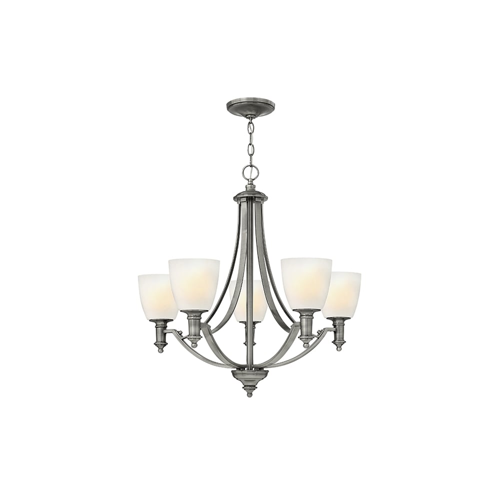 Truman Classic 5 Light Ceiling Chandelier In Antique Nickel Finish HK/TRUMAN5
