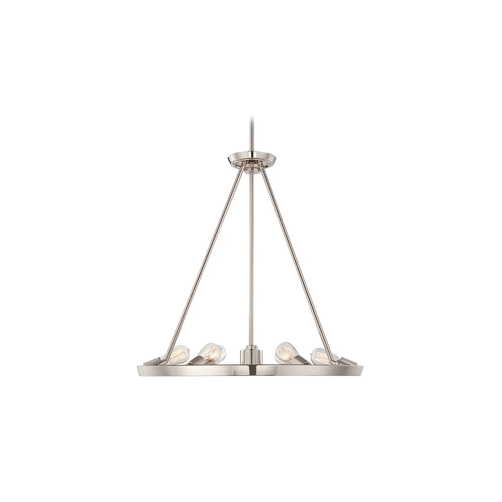 Theater Row Unique 7 Light Ceiling Pendant In Imperial Silver Finish QZ-THEATERROW6IS