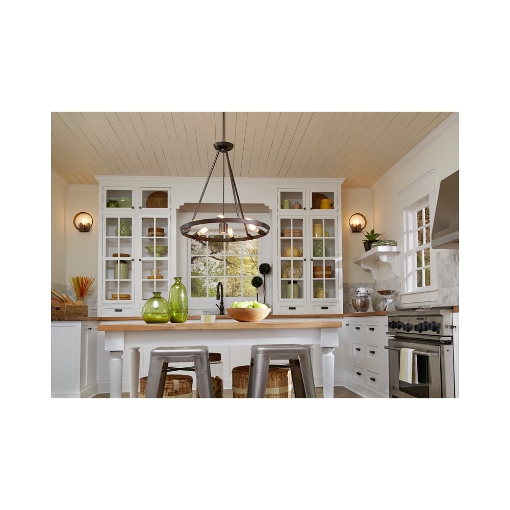 Theater Row Unique 7 Light Ceiling Pendant In Imperial Silver Finish QZ-THEATERROW6IS