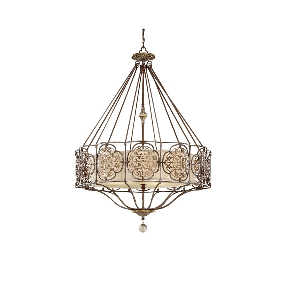 Marcella Unique Ceiling Chandelier In British And Oxidised Bronze Finish FE/MARCELLA4