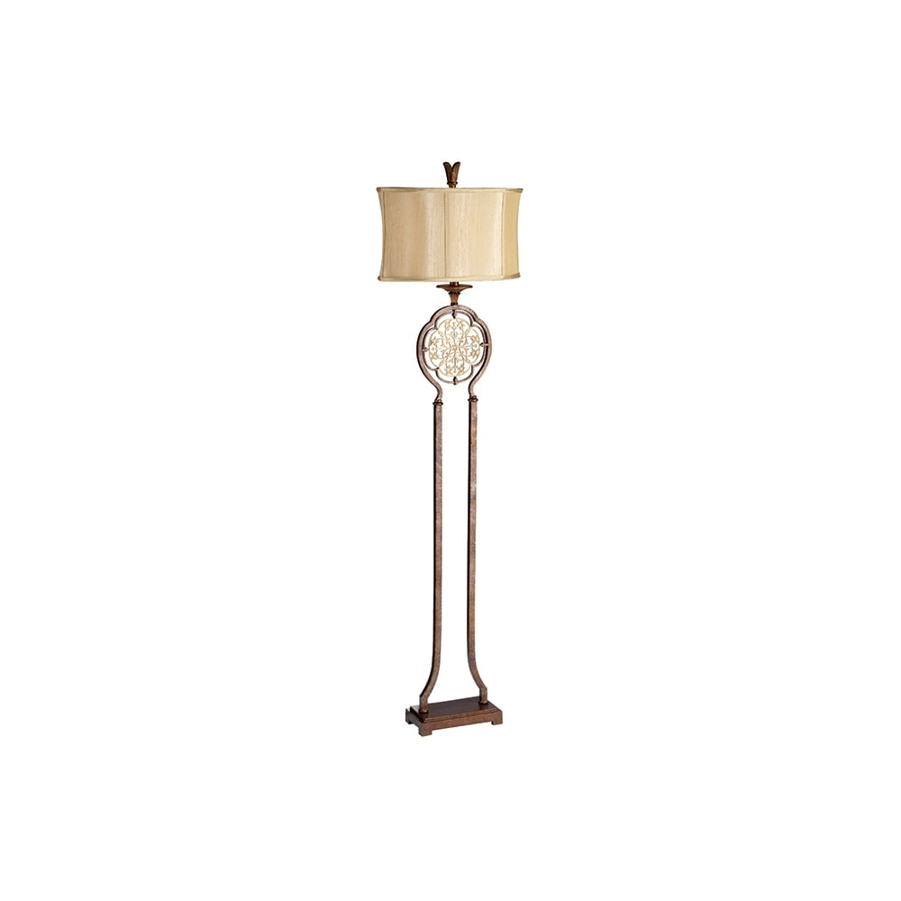 Marcella Floor Lamp In British And Oxidised Bronze Finish FE/MARCELLA/FL
