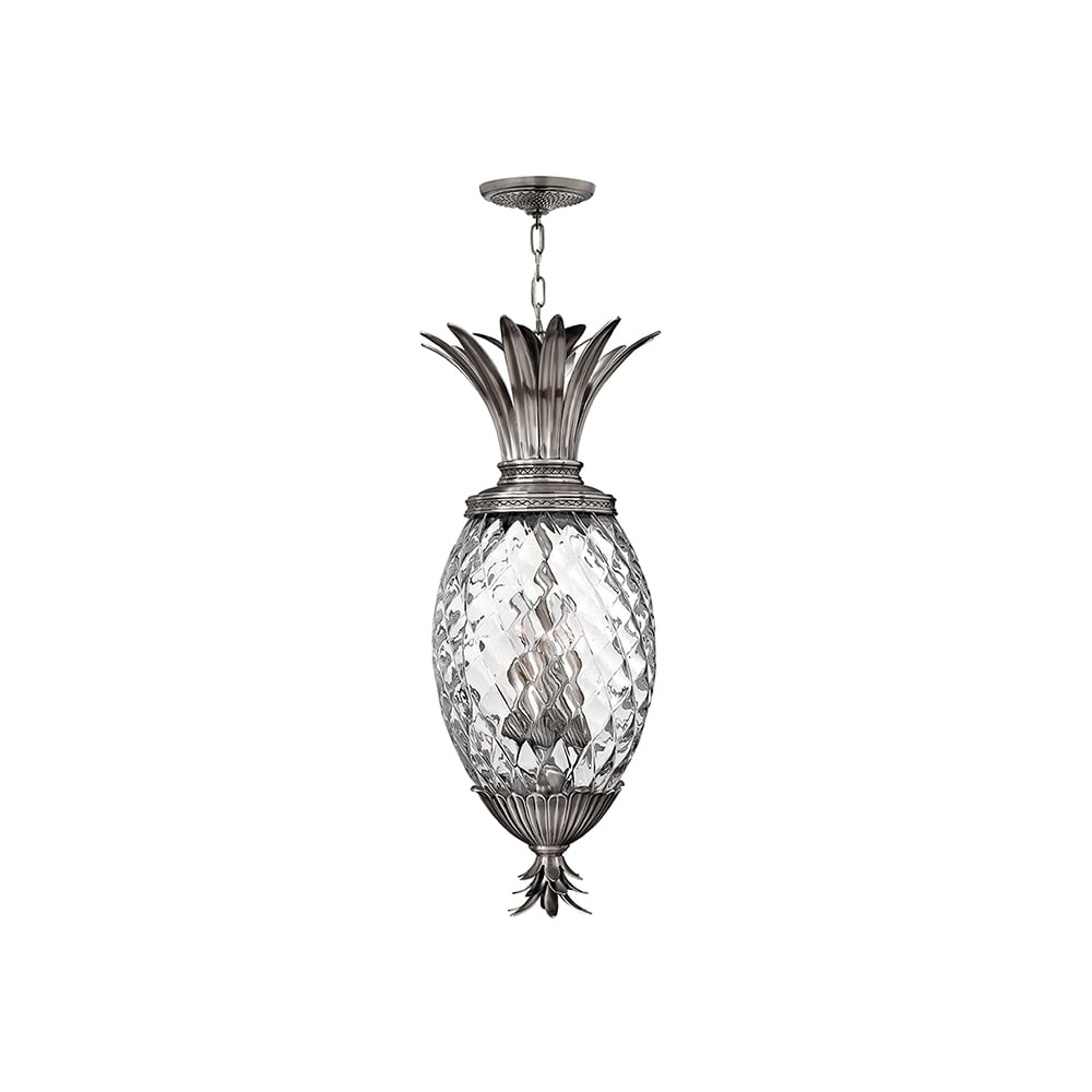 Plantation Decorative 4 Light Ceiling Pendant In Antique Nickel Finish HK-PLANT4-P-PL