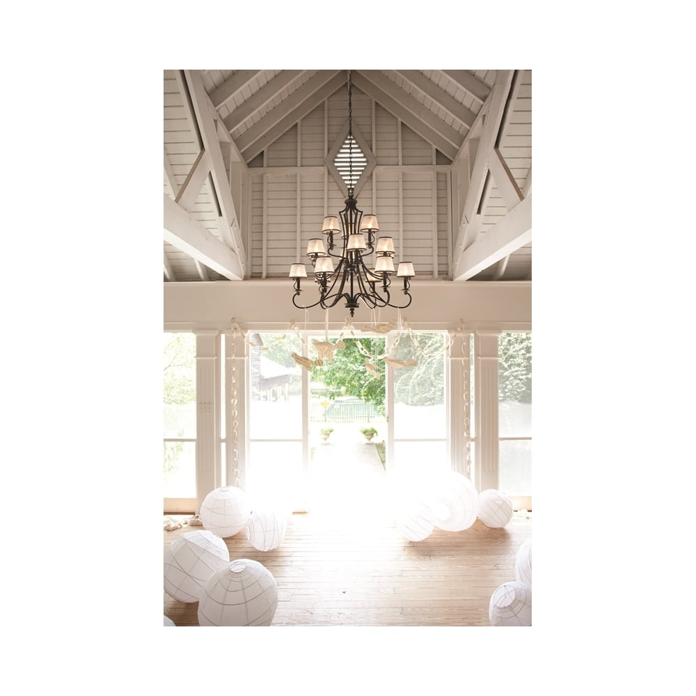 Plymouth 15 Light Ceiling Chandelier In Old Bronze Finish HK/PLYMOUTH15