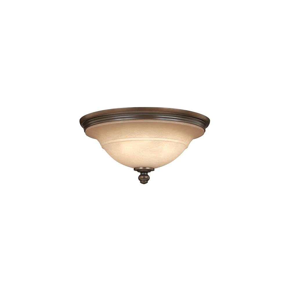 Plymouth Flush Ceiling Light In Old Bronze Finish HK/PLYMOUTH/F