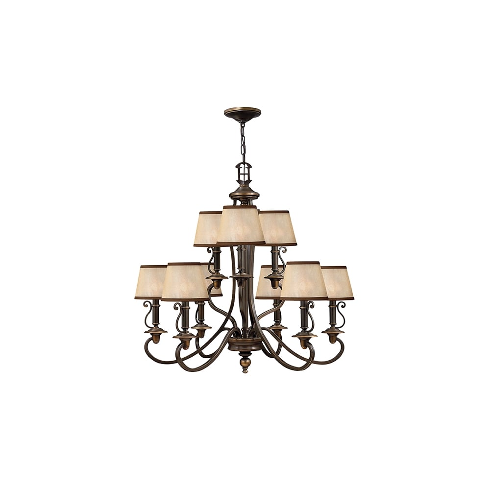 Plymouth 9 Light Chandelier In Old Bronze Finish HK/PLYMOUTH9