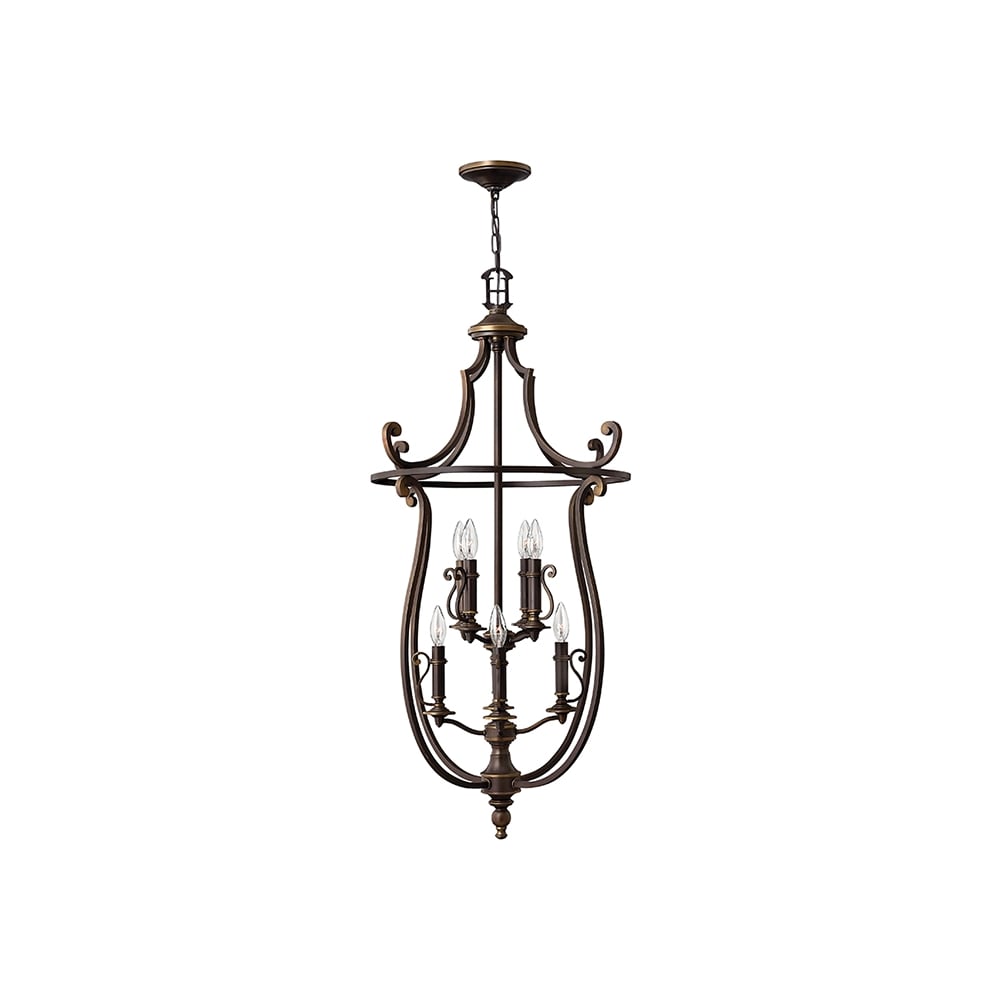 Plymouth 8 Light Ceiling Pendant In Old Bronze Finish HK/PLYMOUTH8/P