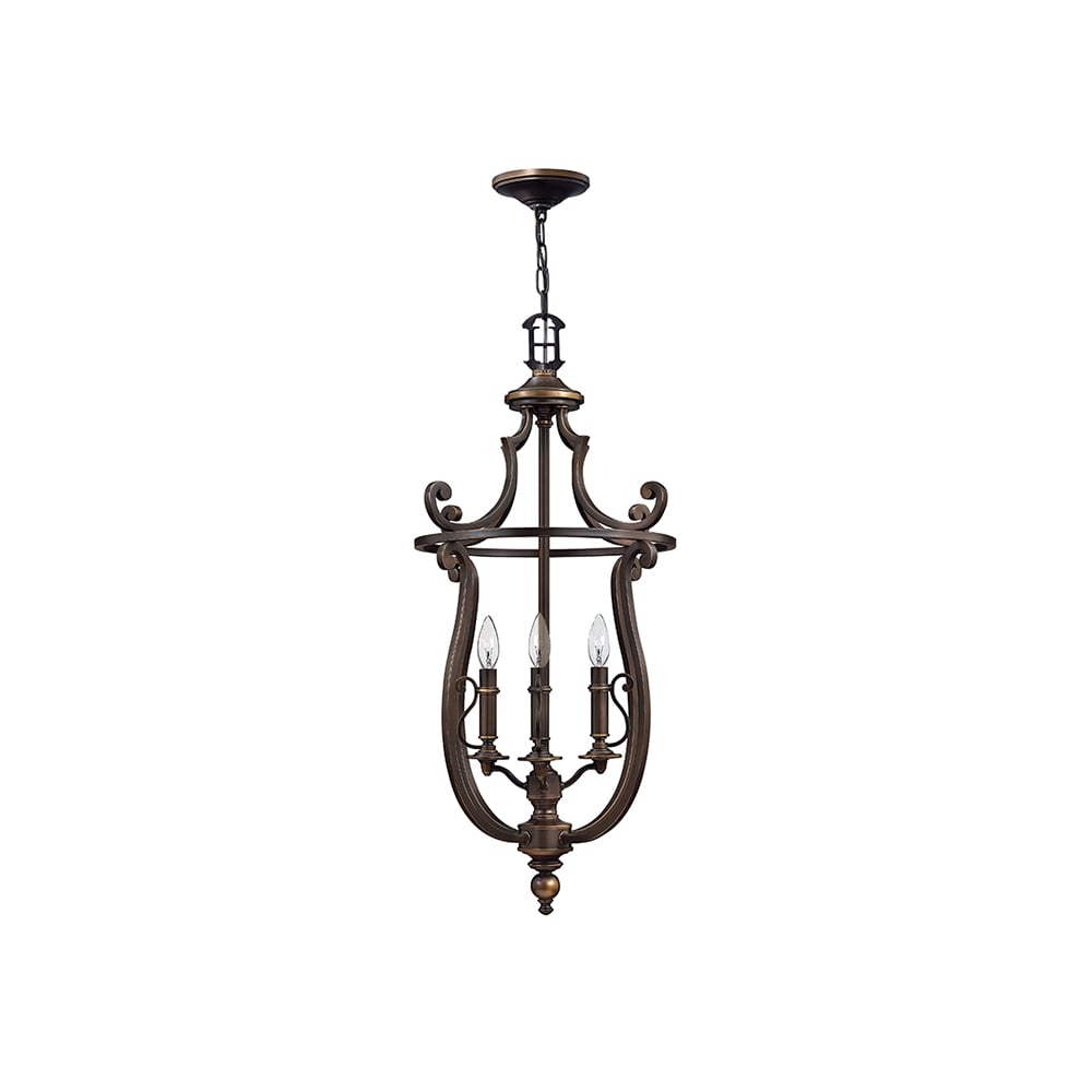 Plymouth 4 Light Ceiling Pendant In Old Bronze Finish HK/PLYMOUTH4/P