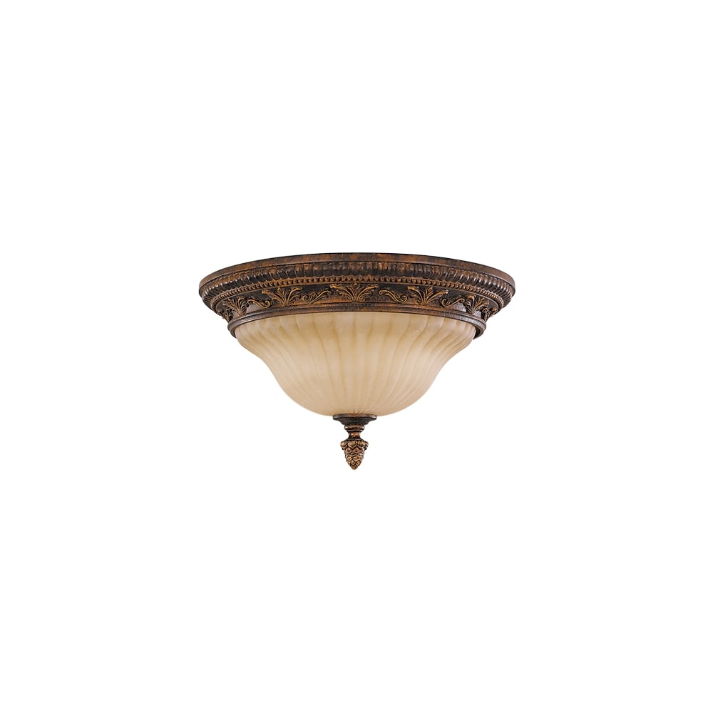Sonoma Valley Flush Ceiling Light In Aged Tortoise Shell Finish FE/SONOMAVAL/F