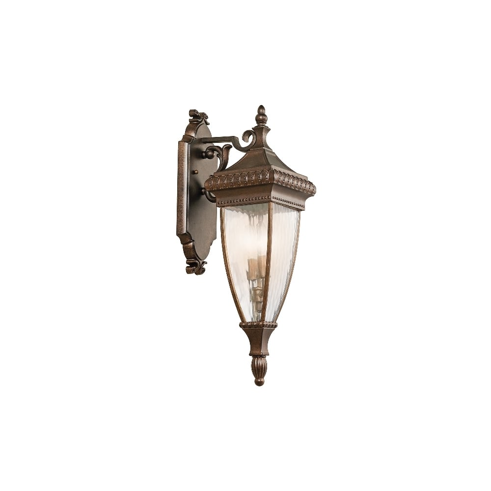 Venetian Rain Medium Wall Light In Brushed Bronze Finish IP44 KL/VENETIAN2/M