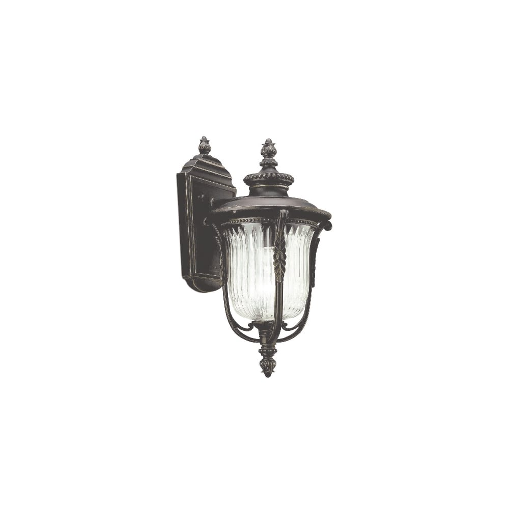 Luverne Outdoor Small Wall Lantern In Rubbed Bronze Finish KL/LUVERNE2/S