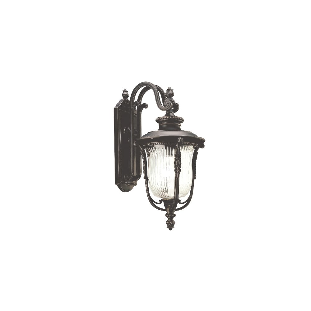 Luverne Outdoor Medium Wall Lantern In Rubbed Bronze Finish KL/LUVERNE2/M
